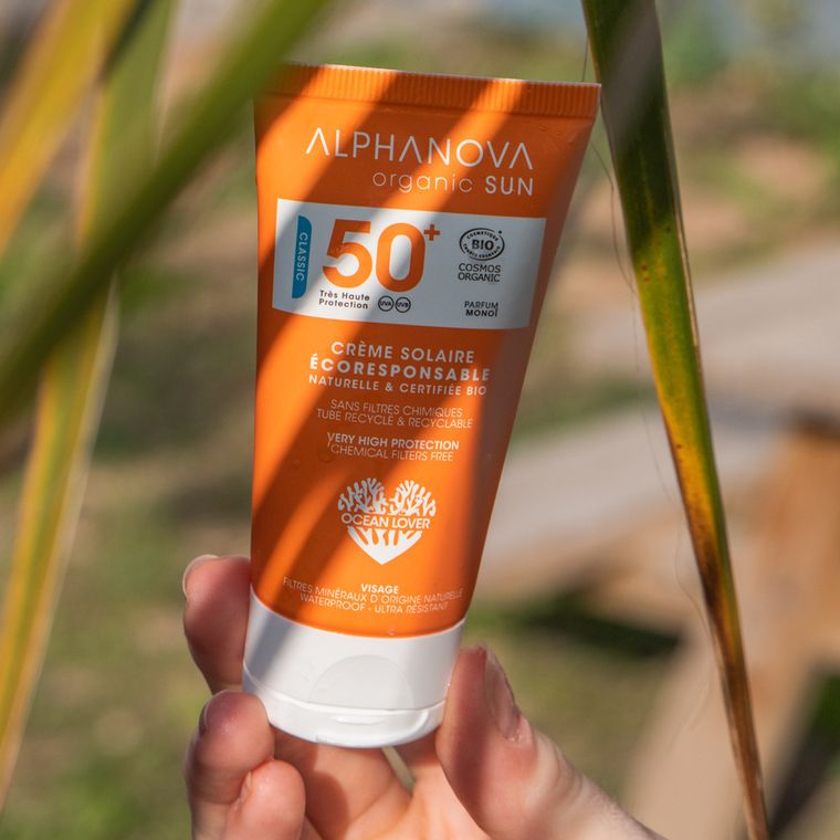 Alphanova Sun, bio krem przeciwsłoneczny, filtr SPF50+, 50 g