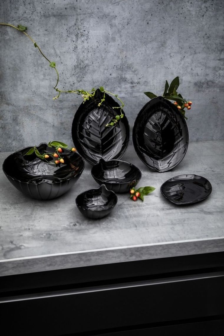 Altom Design, Nocturn, salaterka liść, 14-10,5 cm