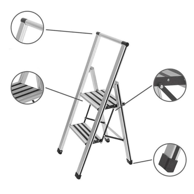 Aluminiowa drabina, 2-stopniowa