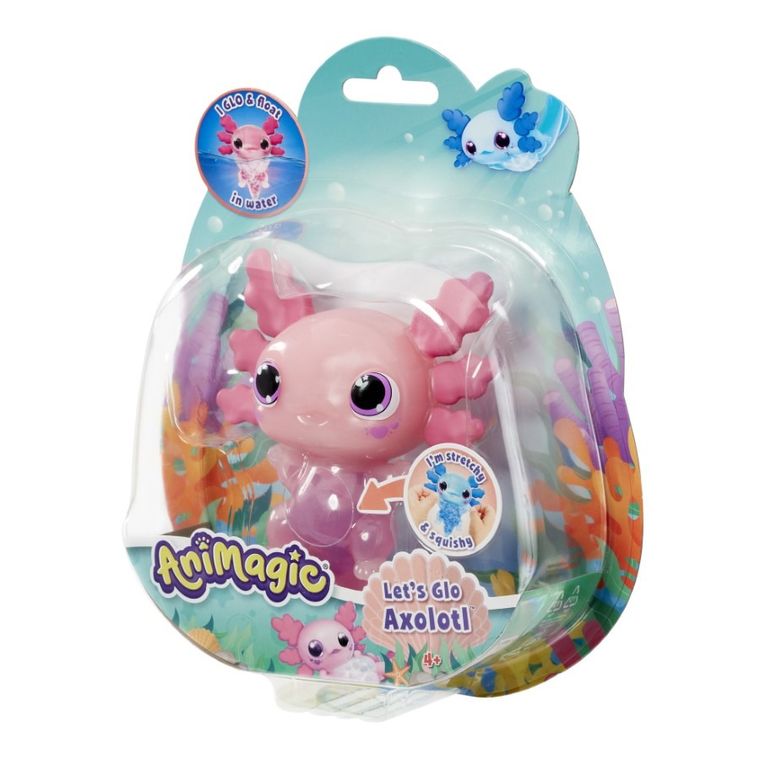 AniMagic, Let's Glo Axolotl, figurka interaktywna, różowa