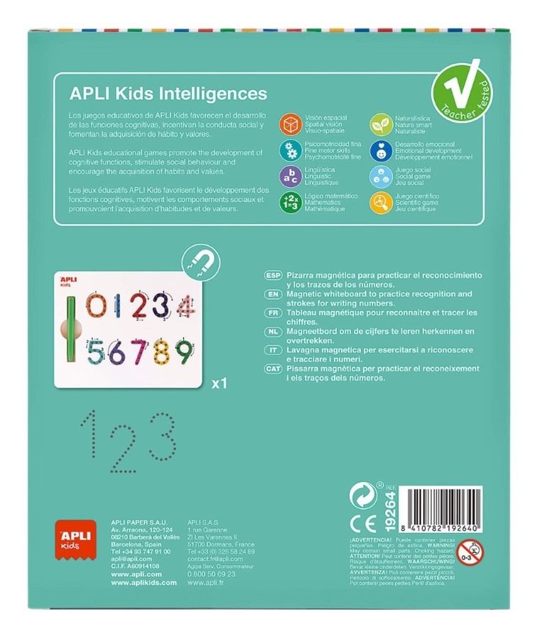 Apli Kids, Cyfry 123, magnetyczna tablica