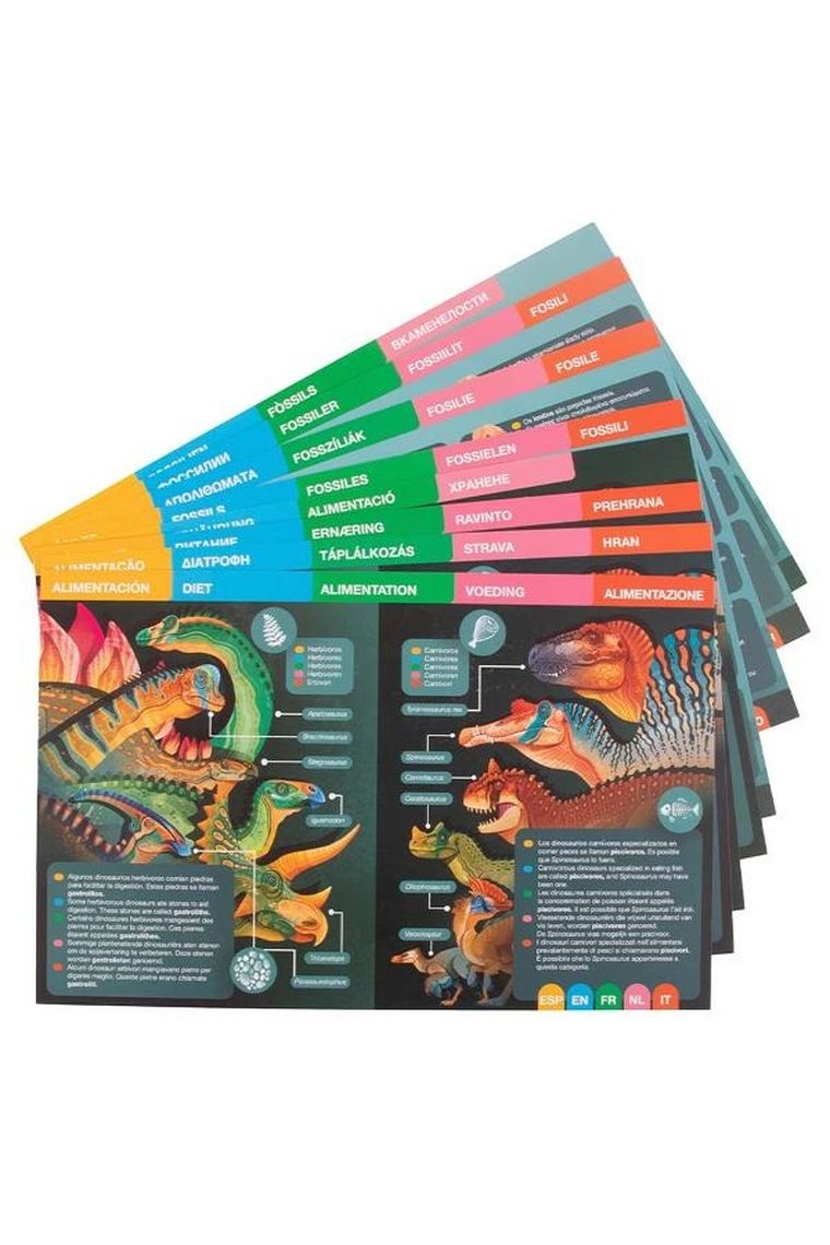 Apli Kids, Dino, magnetyczna układanka edukacyjna z kartami