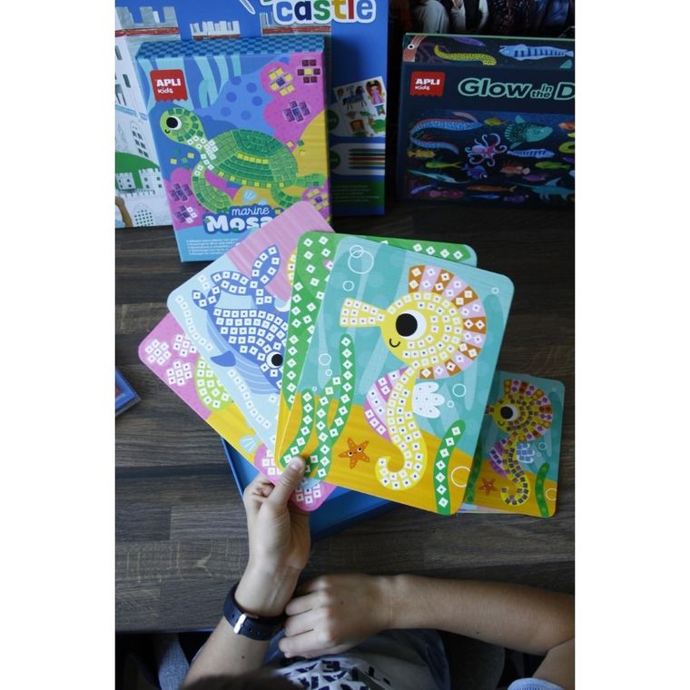 Apli Kids, zestaw artystyczny, mozaika, konik morski