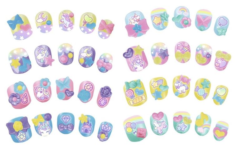 Aquabeads, Jednorożce, Nail Studio, zestaw kreatywny do stylizacji paznokci, 35051