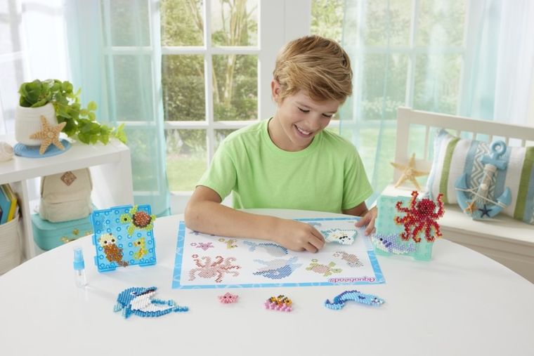 Aquabeads, Oceanarium, koraliki wodne, zestaw startowy, 1500 elementów, 35046