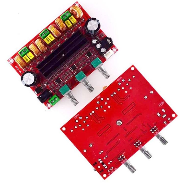 Arduino, Woofer, wzmacniacz mocy 2.1, 2-80W +100W, TPA3116D