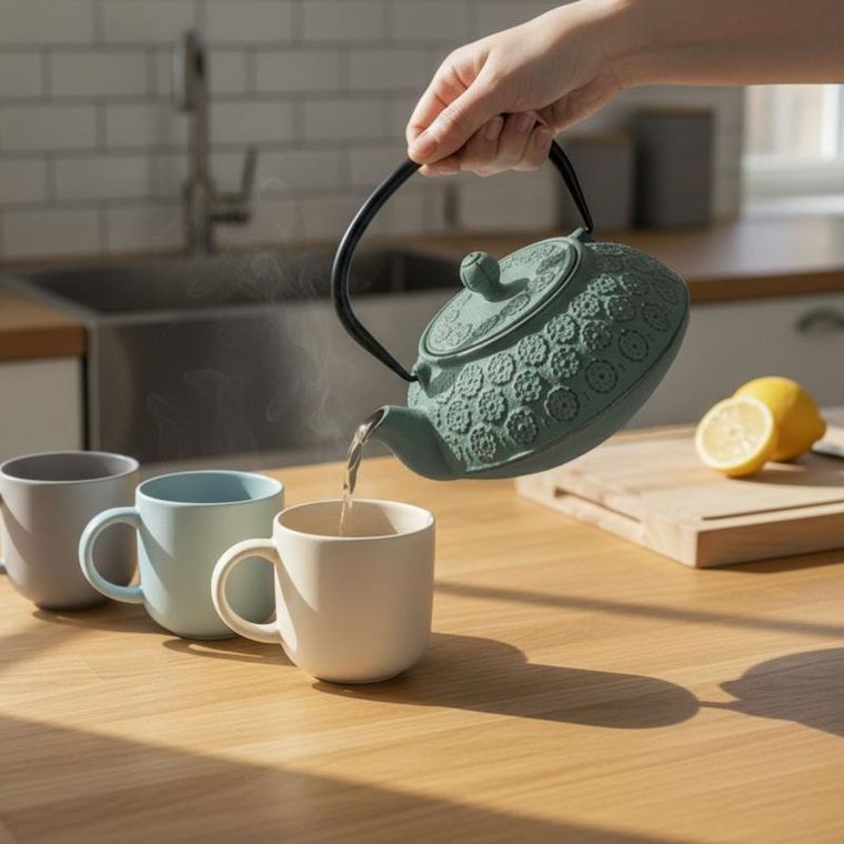 Aromelio, Kumo, czajnik żeliwny z zaparzaczem, 1000 ml