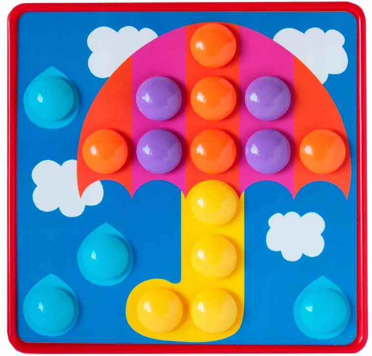 Askato, Genialny dzieciak, guzikowy trening małej rączki, mozaika, 45 elementów