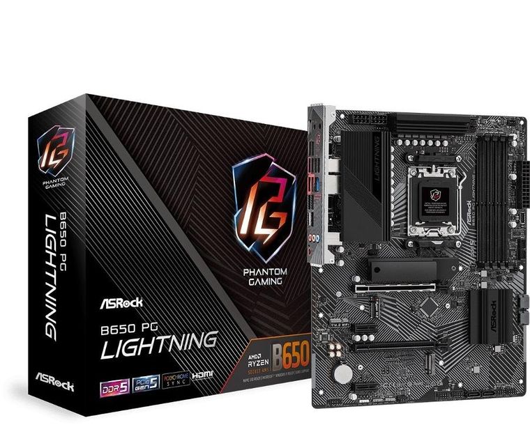 Asrock, płyta główna, B650 PG LIGHTNING AM5 4DDR5 HDMI M.2 ATX