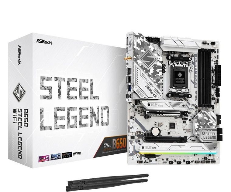 Asrock, płyta główna, B650 STEEL LEGEND WIFI AM5 4DDR5 HDMI/DP M.2 ATX