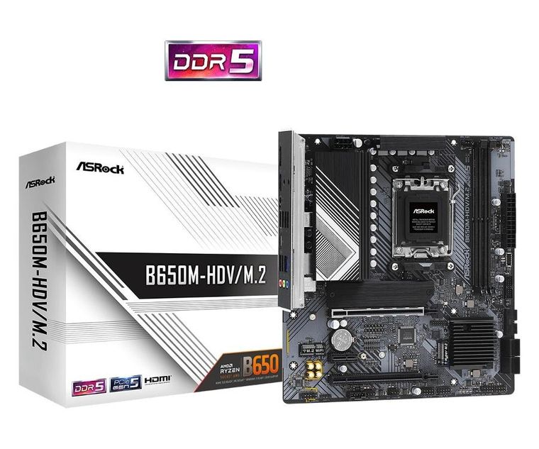 Asrock, płyta główna, B650M-HDV/M.2 AM5 2DDR5 HDMI/DP mATX