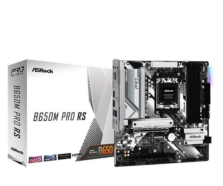 ASRock, płyta główna, B650M PRO RS AM5 4DDR5 HDMI/DP mATX