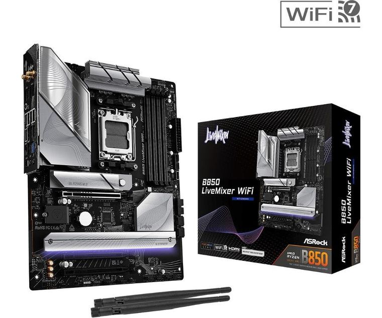 ASRock, płyta główna, B850 LIVEMIXER WIFI AM5 4DDR5 USB3.2 ATX