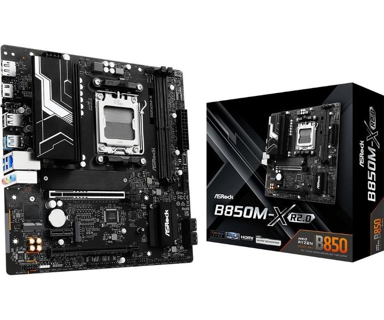 ASRock, płyta główna, B850M-X R2.0 AM5 2DDR5 M.2 USBC mATX
