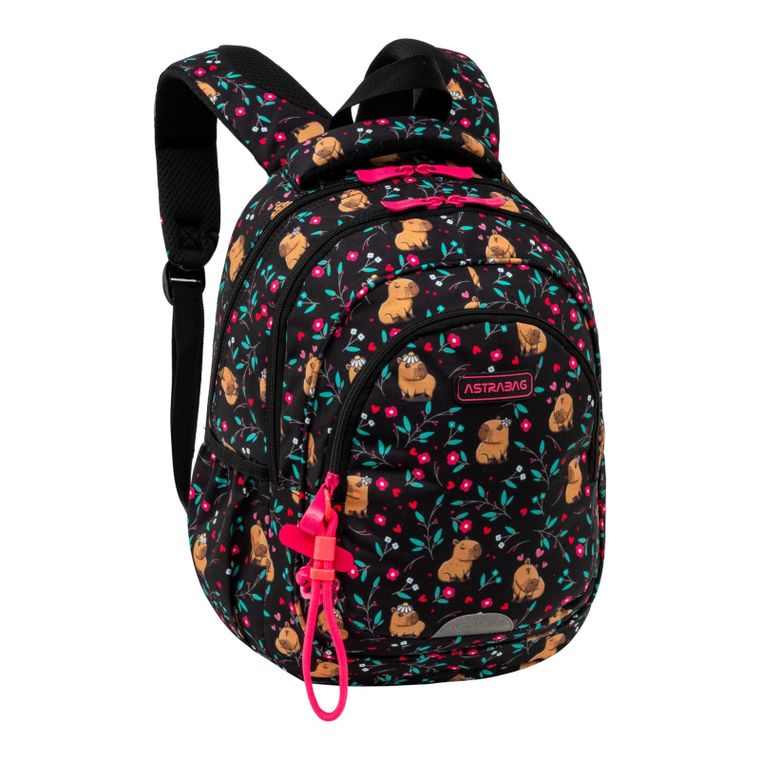 Astrabag, plecak szkolny, 3-komorowy, Flower Capy