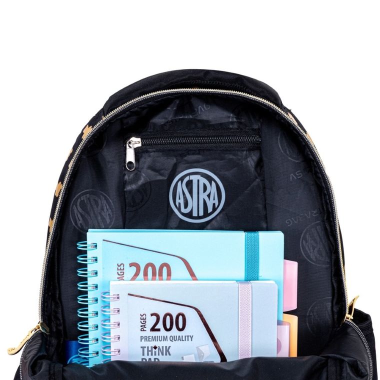 Astrabag, plecak szkolny, 3-komorowy, Golden Teddy