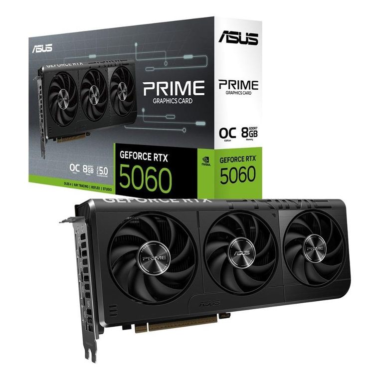 Asus, karta graficzna, GeForce RTX 5060 PRIME OC 8GB GDRR7 128BIT HDMI/3DP