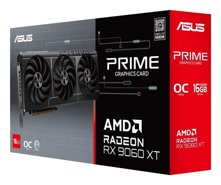 Asus, karta graficzna, PRIME RX9060XT O16G