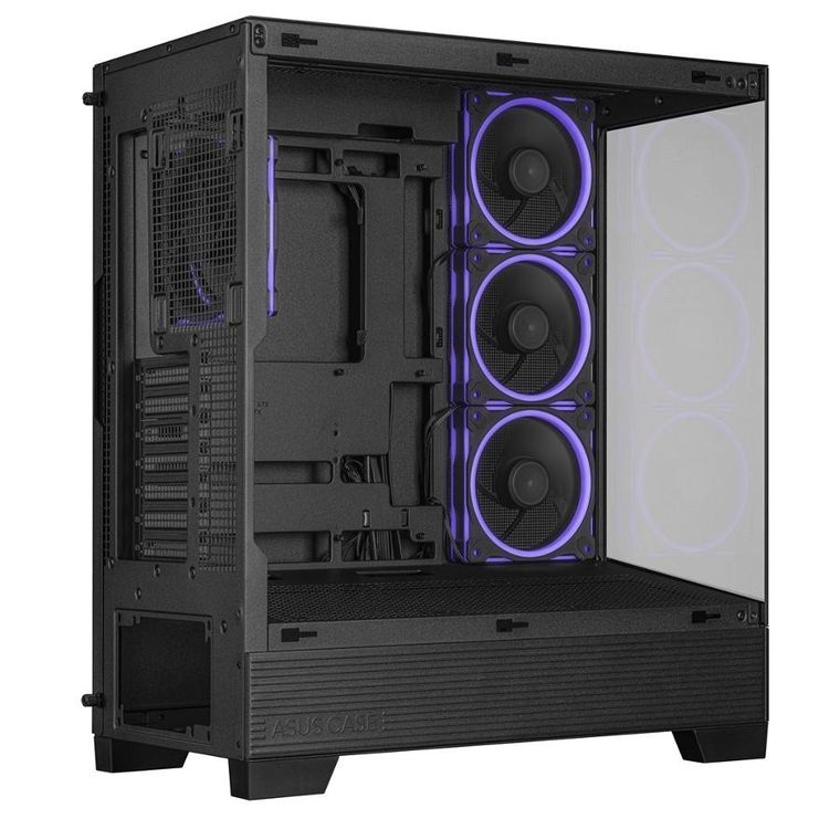 Asus, obudowa komputerowa, A31 PLUS TG ARGB BLACK