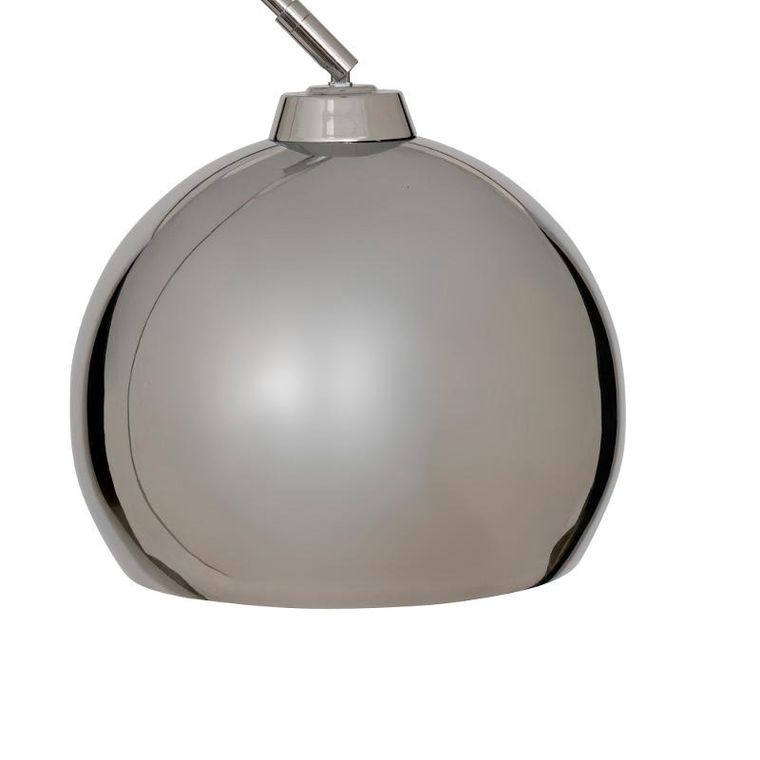 Atmosphera, Floris, lampa podłogowa łukowa, metalowa, srebrna, 177 cm