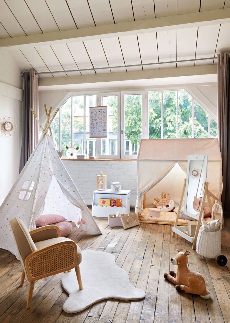 Atmosphera for kids, regał ze schowkiem na zabawki, biały