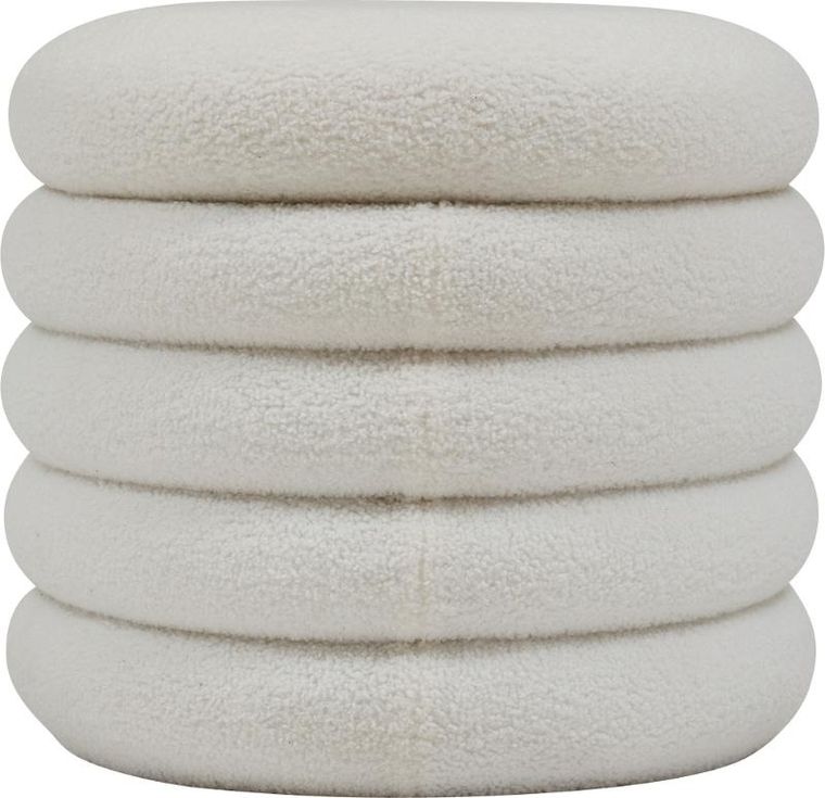 Atmosphera, Giulia Boucle, siedzisko do przedpokoju, ze schowkiem, 110-46-40,5 cm