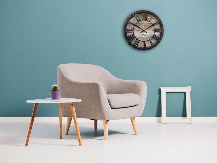 Atmosphera, okrągły zegar ścienny, Vintage Ø 39 cm, rzymskie cyfry