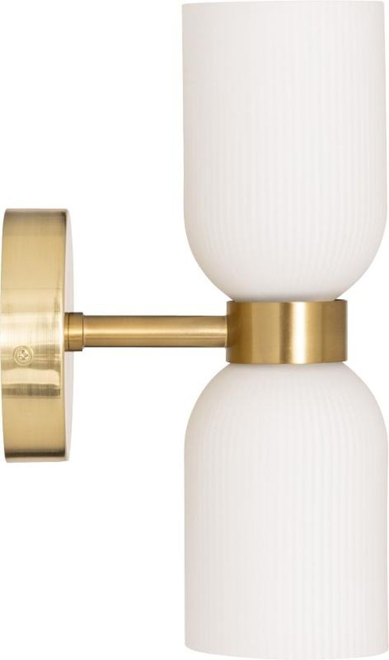 Atmosphera, Rio, szklany kinkiet ścienny, 2 źródła światła, wys. 26,5 cm