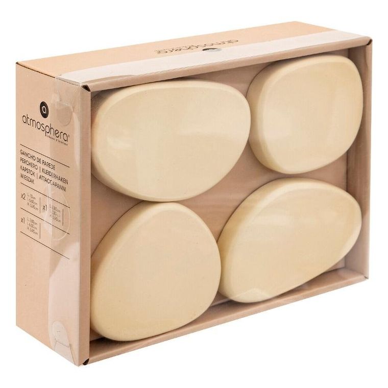 Atmosphera, wieszaki ścienne organiczny kształt, Karen, 4 haczyki