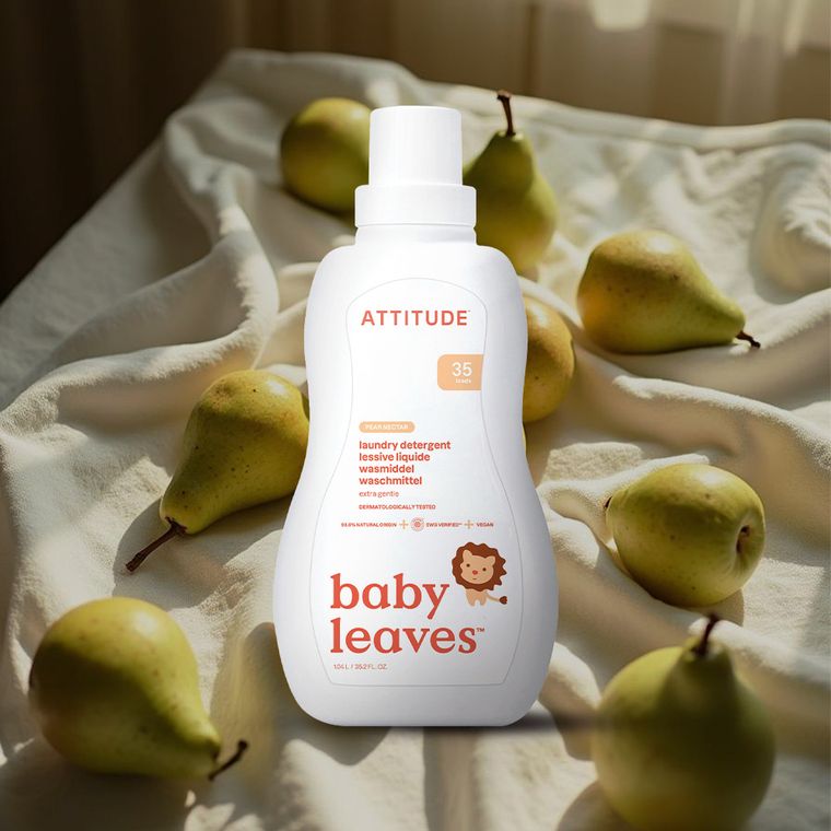 Attitude, Gruszkowy Nektar, płyn do prania ubranek dziecięcych, 35 prań, 1050 ml