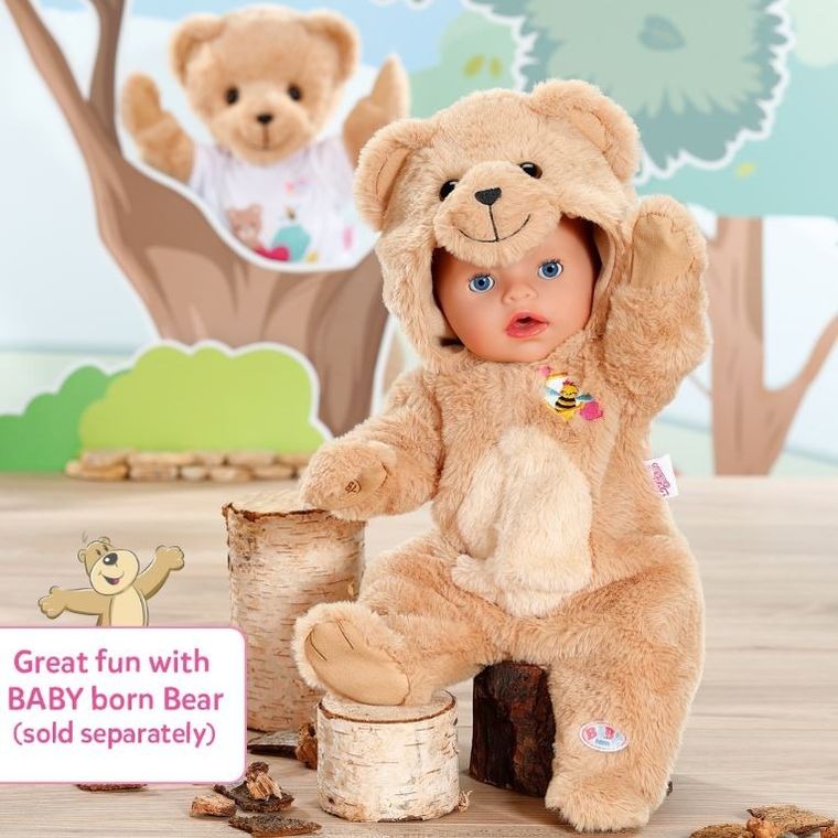 Baby Born, Miś, ubranko z kapturem, 43cm