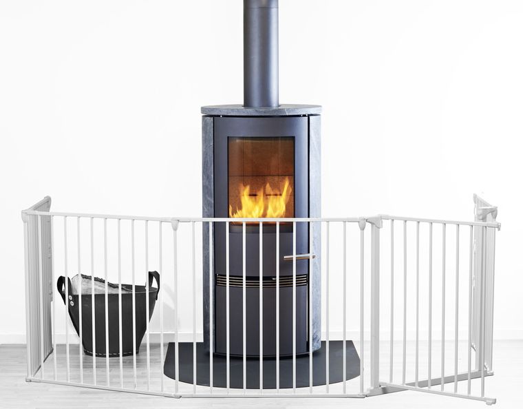 Baby Dan, Flex XL, osłona kominka, biała