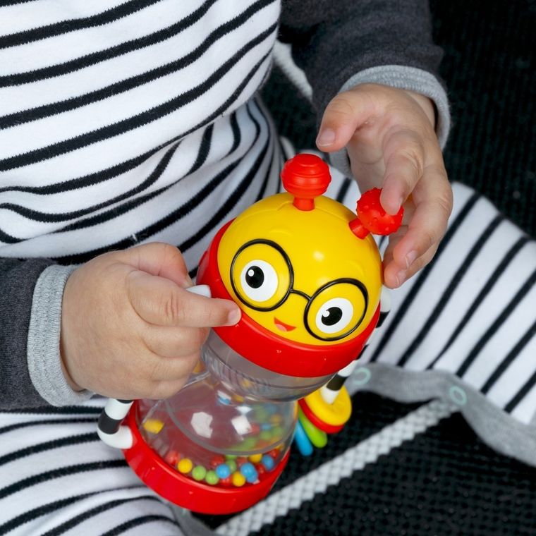 Baby Einstein, Cal’s Sensory Shake-up, grzechotka sensoryczna, 3m+