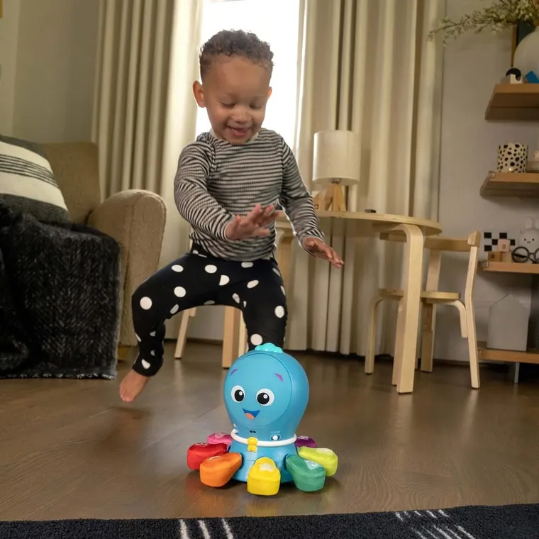 Baby Einstein, Go Opus Go, zabawka interaktywna ośmiorniczka 4w1, 3m+