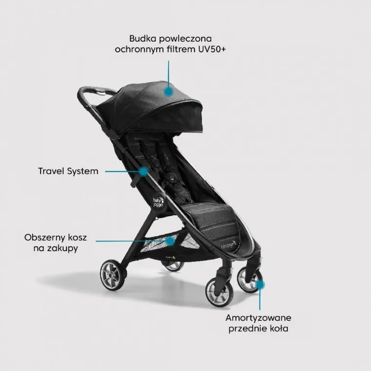 Baby Jogger, City Tour 2, wózek spacerowy, Shadow Grey