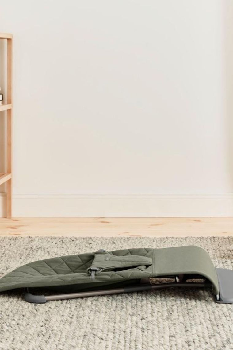 BabyBjörn, Bliss Woven, leżaczek, ciemnozielony