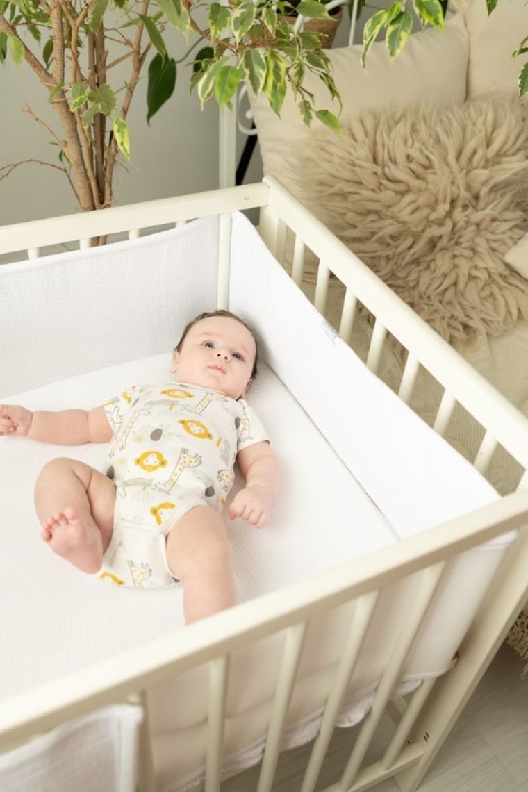 BabyMatex, Bump Air Muslin, ochraniacz do łóżeczka, biały, 180-30cm
