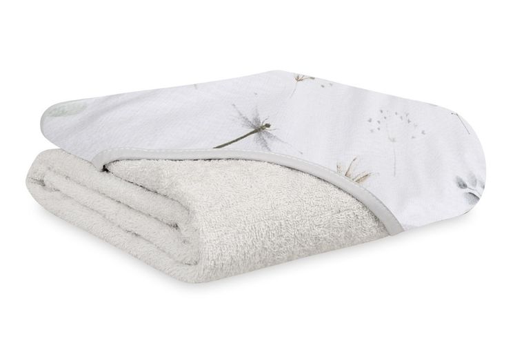 Babymatex, Maxi, niemowlęce okrycie kąpielowe frotte, szare, 100-100 cm