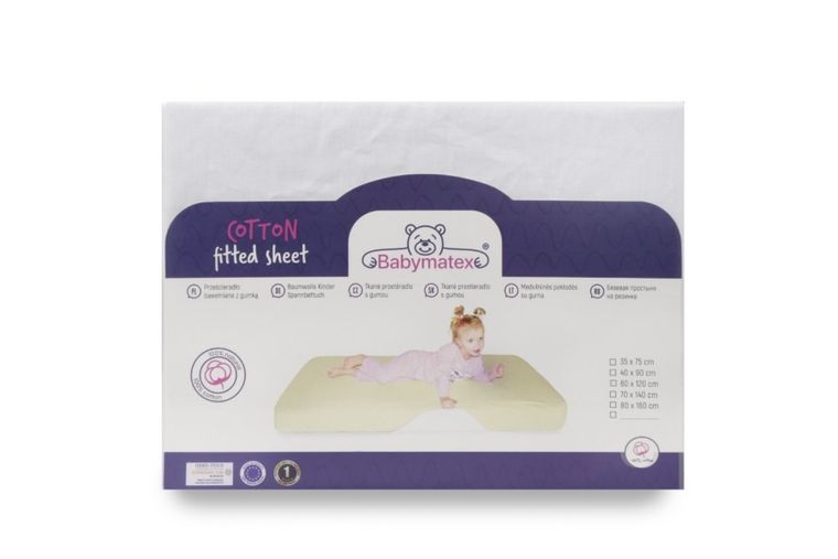 BabyMatex, prześcieradło z gumką, bawełniane, seledynowe, 70-140 cm