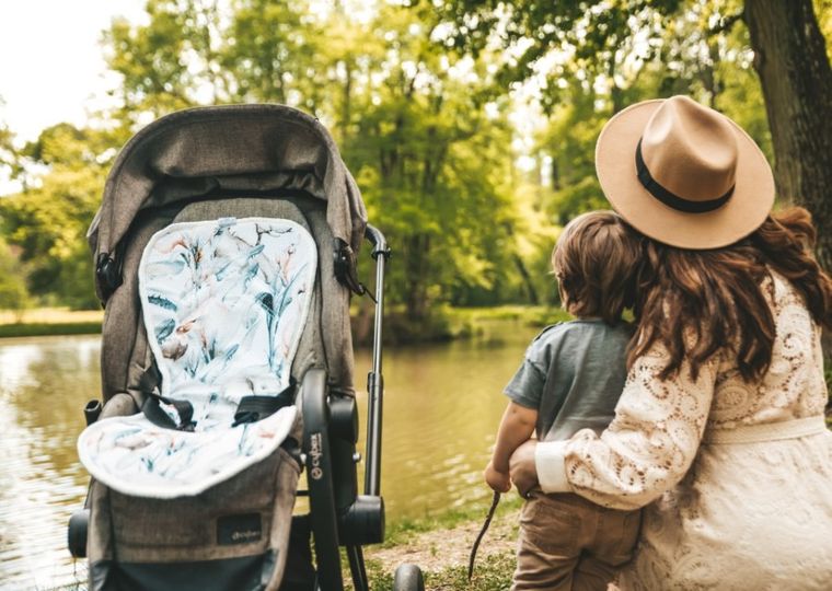 BabyMatex, wkładka redukująca nacisk do wózka, Paddi'x, flamingi, 0-36 kg