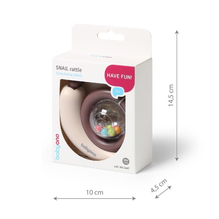 BabyOno, grzechotka, snail