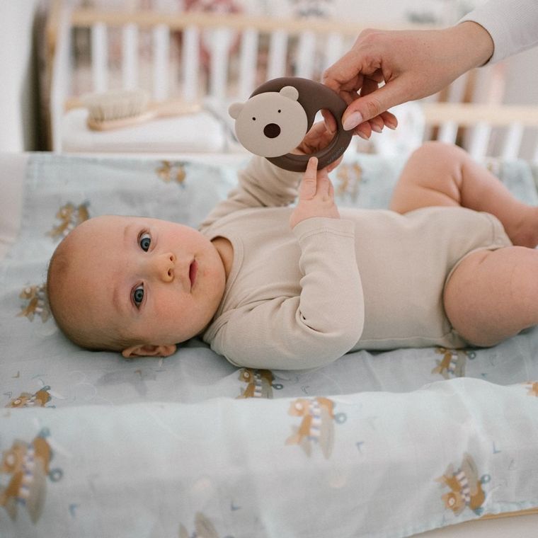 BabyOno, Samoloty, pieluszka bambusowa, 70-70 cm, 3 szt.