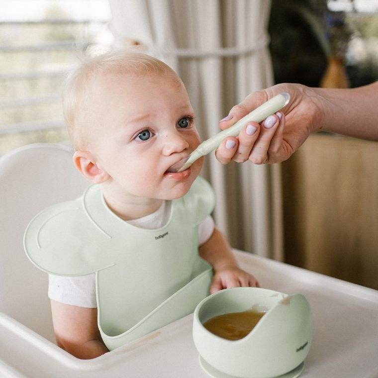BabyOno, silikonowa miseczka z przyssawką, miętowa