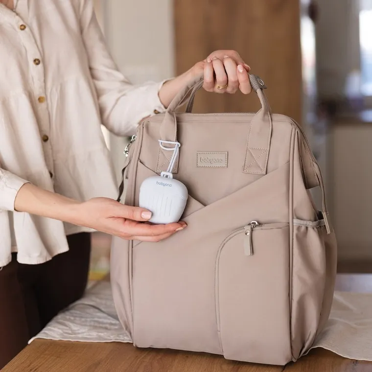 BabyOno, silikonowy pojemnik na smoczek, niebieski