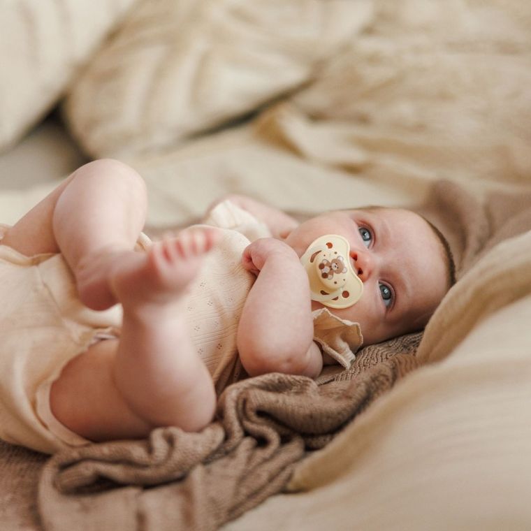 BabyOno, smoczki anatomiczne, silikonowe, 0-6 m