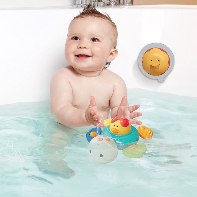 BabyOno, Turtle, zabawka sensoryczna z przyssawką