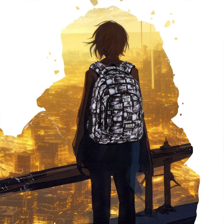 BackUp, plecak szkolny, 3-komorowy, Manga Komiks