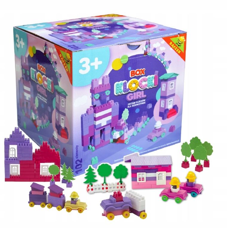 Bączek, klocki, 102 elementów