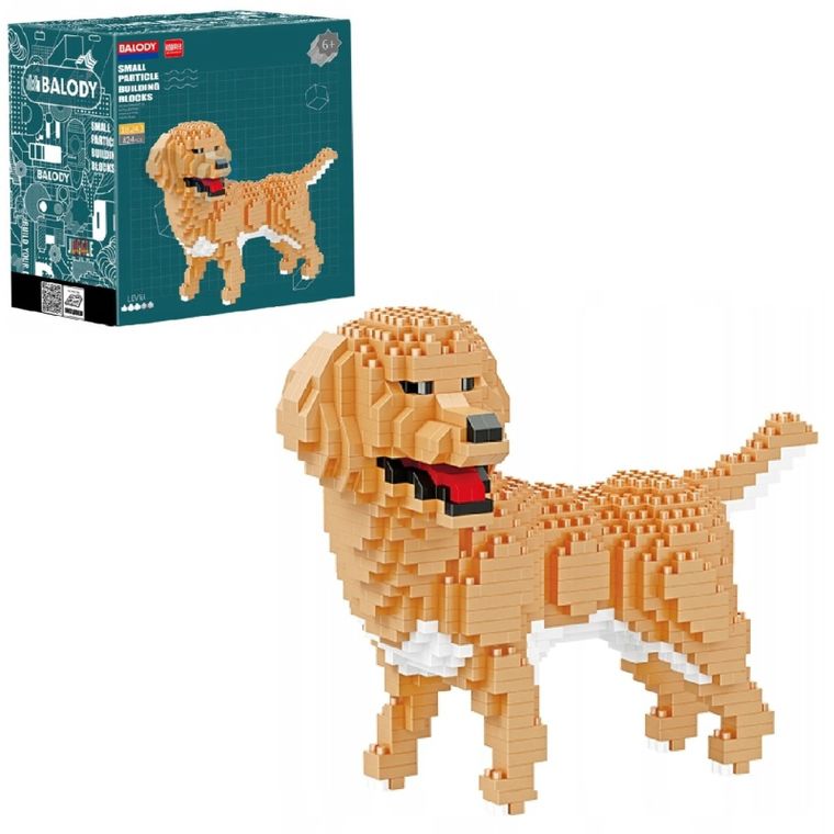 Balody, Golden Retriever, klocki konstrukcyjne, 824 elementów