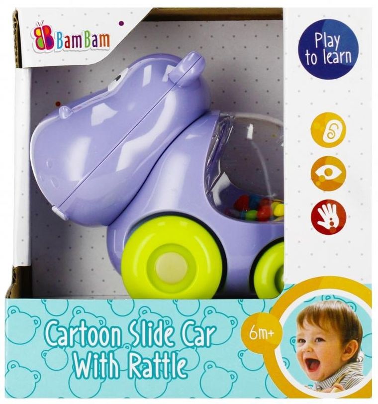 Bam Bam, grzechotka, pojazd, hipcio